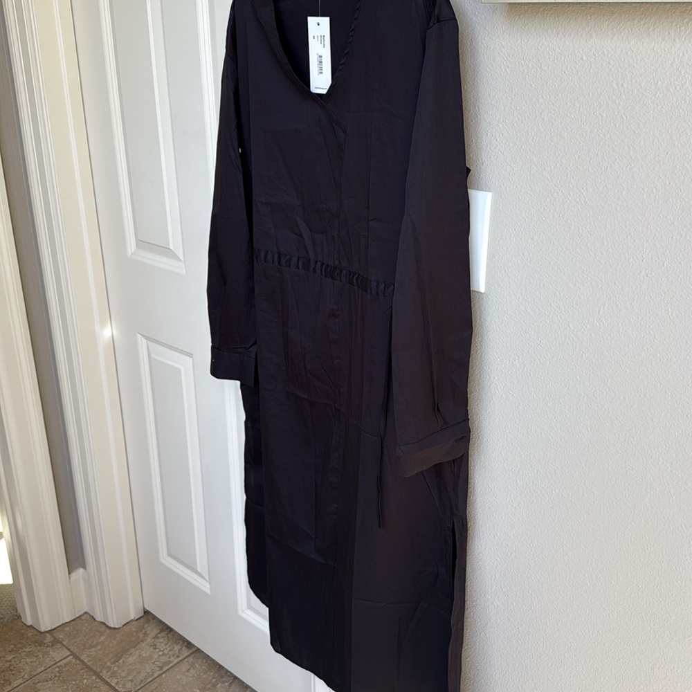 NWT Harshman Belinda Midi-Dress - black - 100% cotton - size medium - Picture 8 of 9